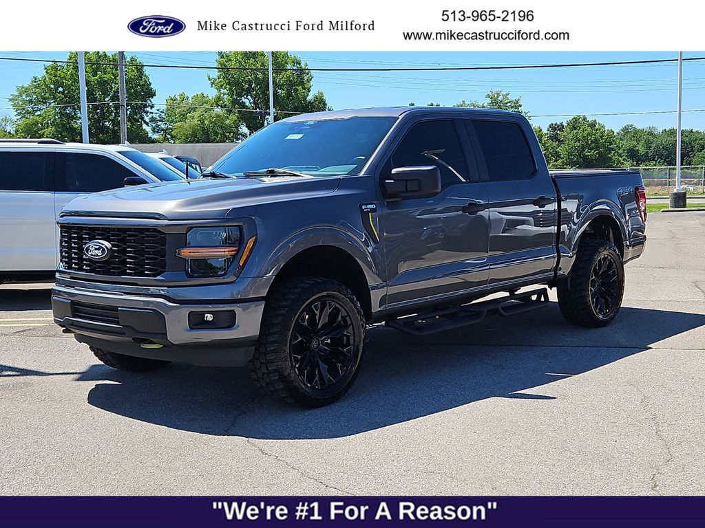 Gray Metallic 2024 Ford F-150 Pickup Truck Four-Wheel Drive Automatic