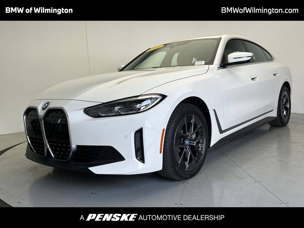 Alpine White 2023 BMW i4 eDrive35 Gran Coupe FWD Sedan Rear-Wheel Drive Automatic