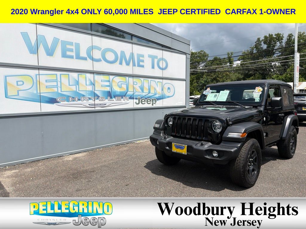 Black Clearcoat 2020 Jeep Wrangler SUV / Crossover Four-Wheel Drive 6-Speed Manual