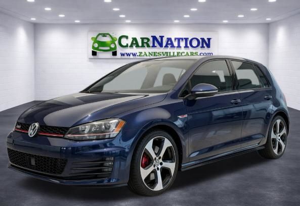 Night Blue 2015 Volkswagen Golf GTI Hatchback Front-Wheel Drive 6-Speed Dual Clutch