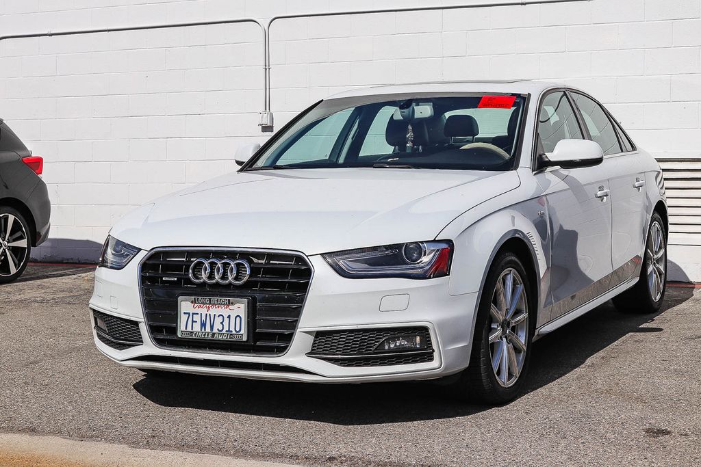 Glacier White Metallic 2014 Audi A4 Sedan All-Wheel Drive 8-Speed Automatic