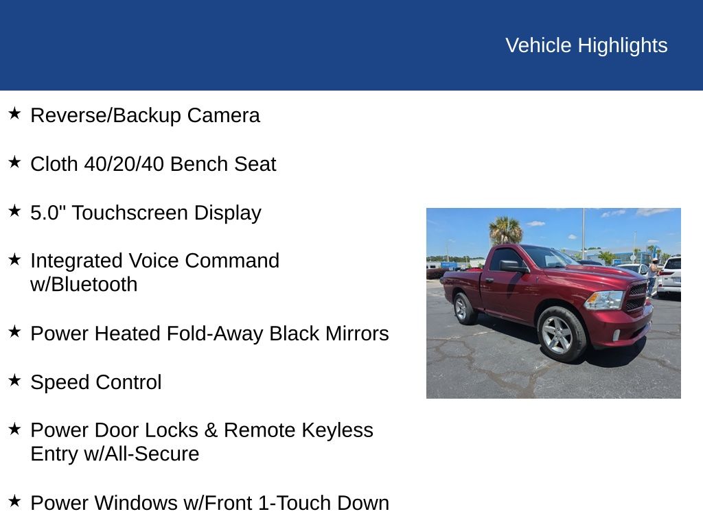 2018 Ram 1500 Express Regular Cab 4x2 6'4" Box