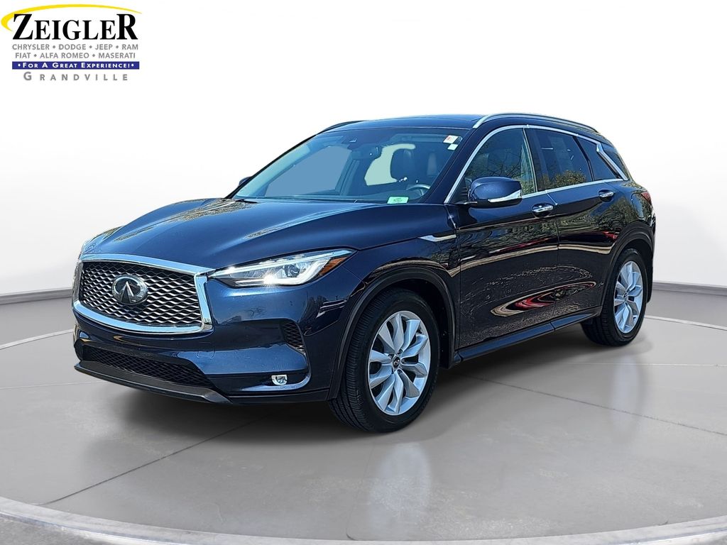 Hermosa Blue 2019 INFINITI QX50 Luxe AWD SUV / Crossover All-Wheel Drive Continuously Variable Transmission