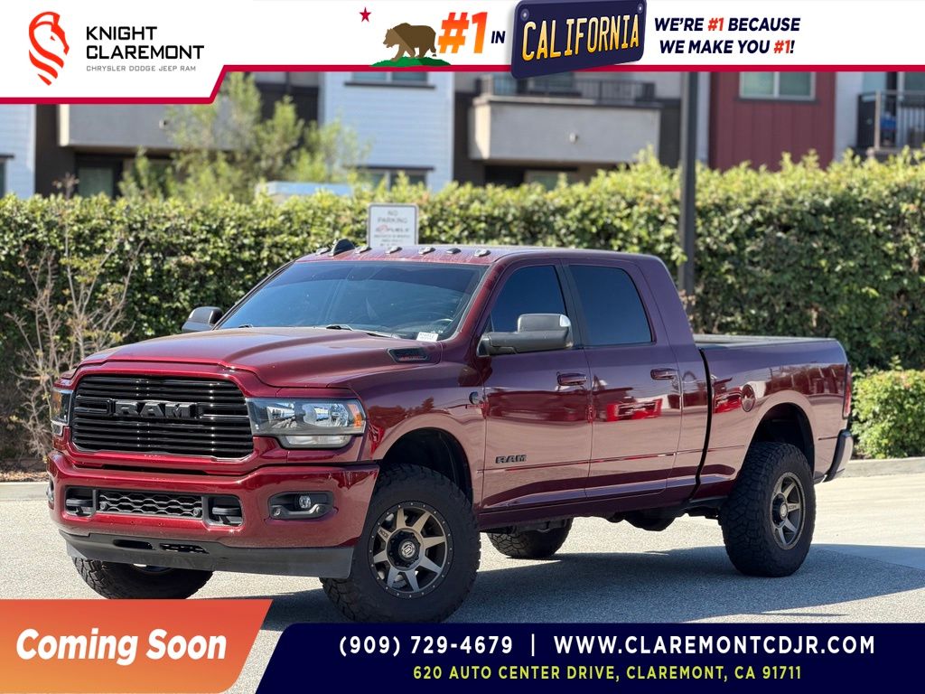 Red 2021 RAM 2500 Big Horn Mega Cab 4WD Pickup Truck Four-Wheel Drive 6-Speed Automatic