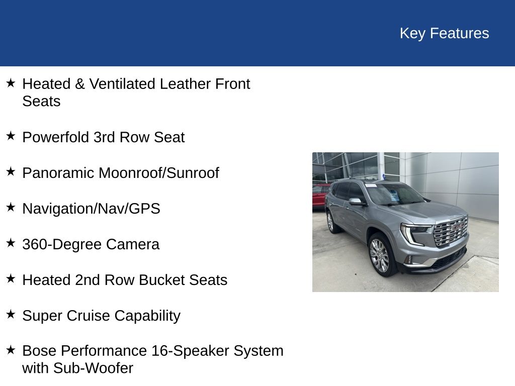 2025 GMC Acadia FWD Denali