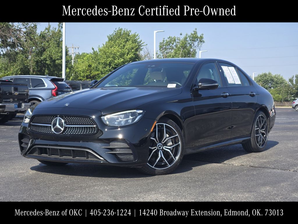 Black 2022 Mercedes-Benz E-Class Sedan Rear-Wheel Drive 9-Speed Automatic