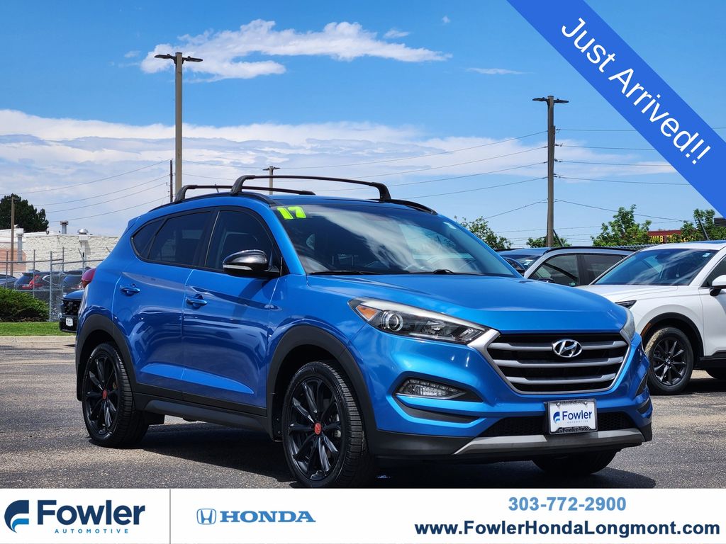 Caribbean Blue 2017 Hyundai Tucson SUV / Crossover All-Wheel Drive 7-Speed Automatic