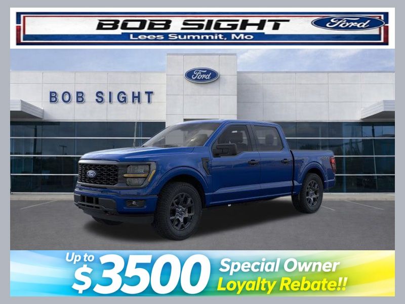 Argon Blue Metallic 2026 Ford F-150 STX 4dr SuperCrew 4WD Pickup Truck Four-Wheel Drive Automatic