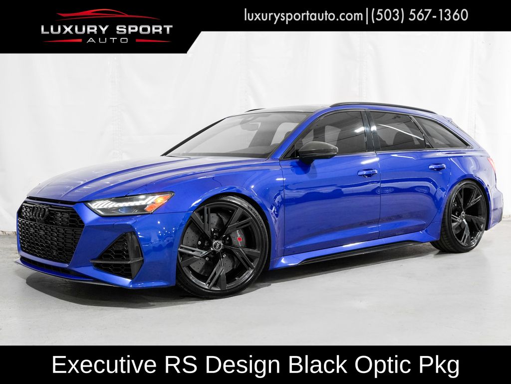 2022 Audi RS 6 Avant Azul (Ultra Blue Metallic) Vagón Tracción en las cuatro ruedas 8 velocidades Automática
