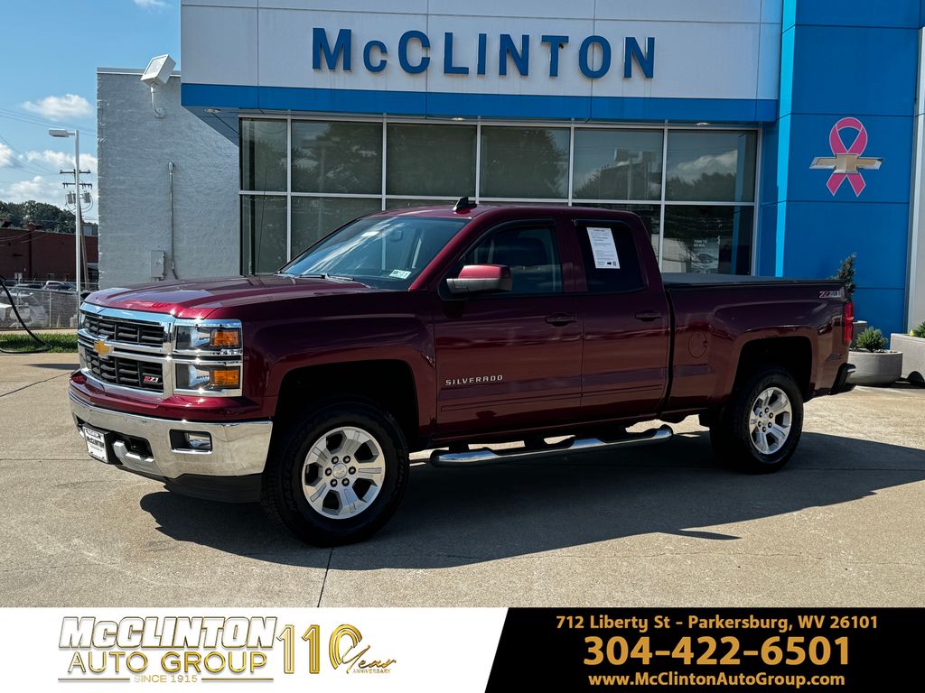 Red (Deep Ruby Metallic) 2015 Chevrolet Silverado 1500 Pickup Truck Four-Wheel Drive 6-Speed Automatic Overdrive