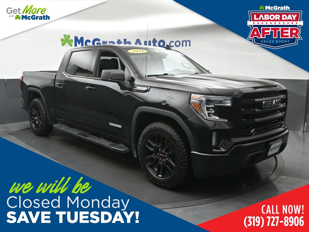 Onyx Black 2021 GMC Sierra 1500 Pickup Truck Four-Wheel Drive Automatic