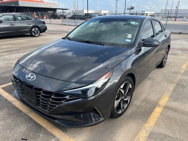 Portofino Gray 2022 Hyundai Elantra Sedan Front-Wheel Drive Continuously Variable Transmission