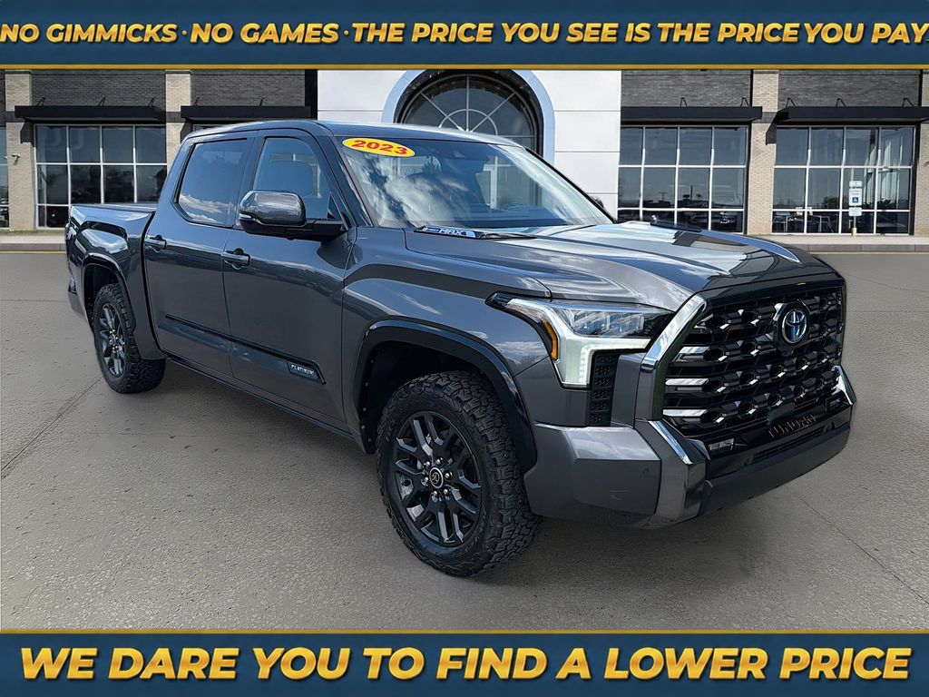 Magnetic Gray Metallic 2023 Toyota Tundra Hybrid Pickup Truck Four-Wheel Drive Automatic