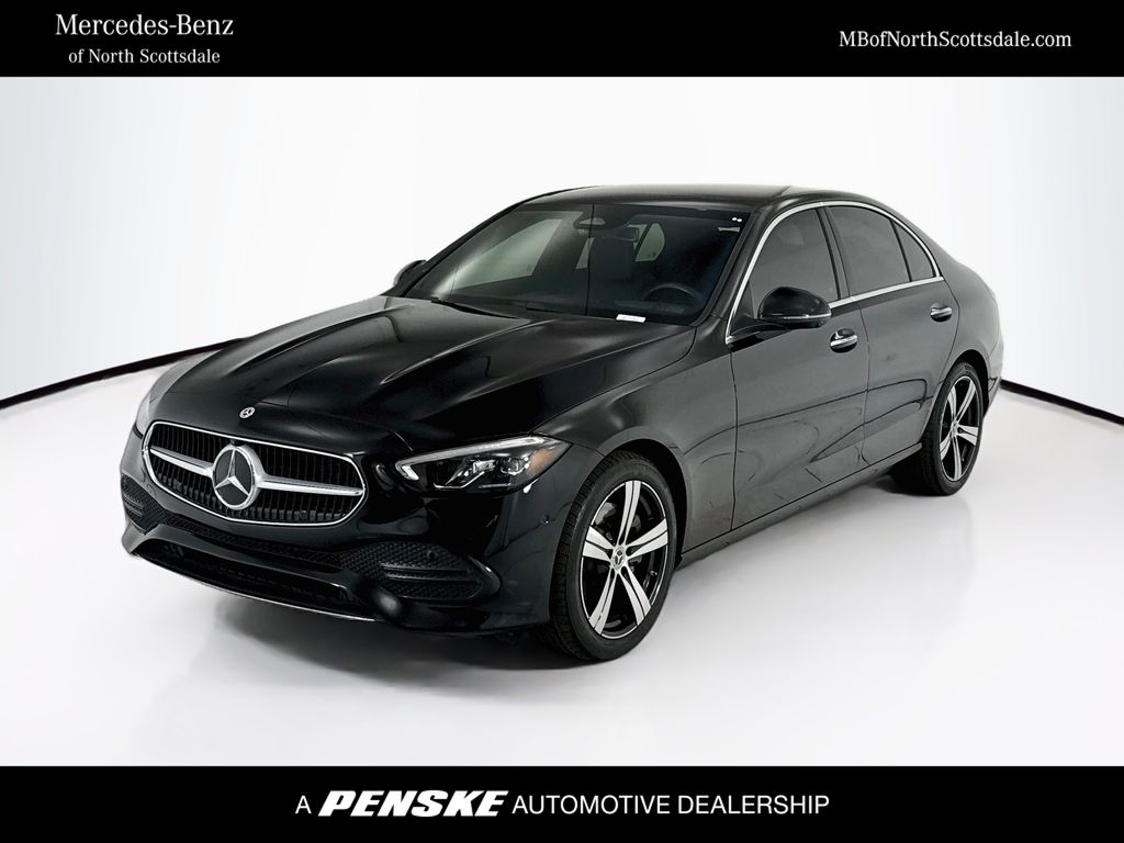 Black 2025 Mercedes-Benz C-Class Sedan Rear-Wheel Drive 9-Speed Automatic