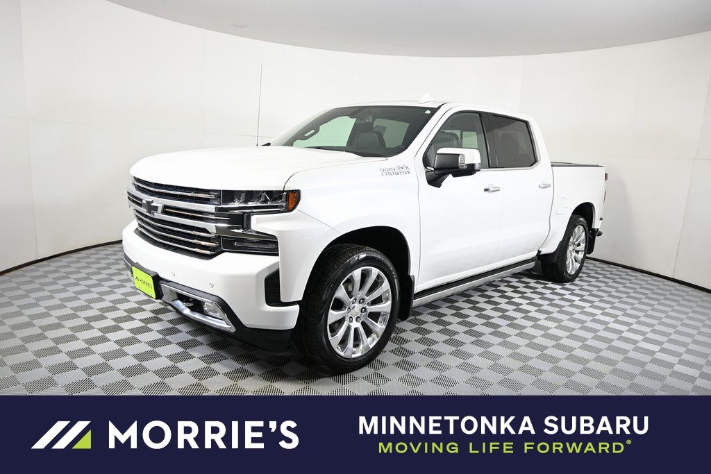 White (Iridescent Pearl Tricoat) 2020 Chevrolet Silverado 1500 High Country Crew Cab 4WD Pickup Truck Four-Wheel Drive 8-Speed Automatic