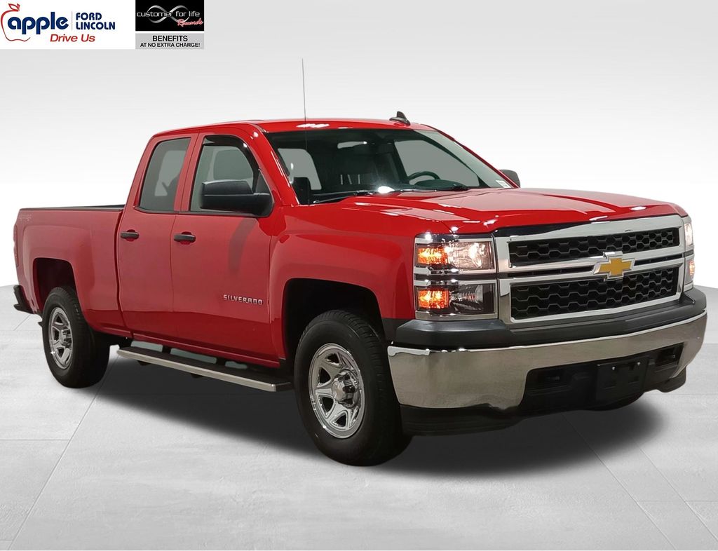 Victory Red 2015 Chevrolet Silverado 1500 LS Double Cab 4WD Pickup Truck Four-Wheel Drive 6-Speed Automatic Overdrive