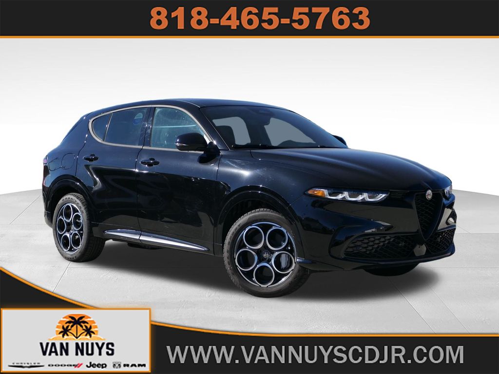 Black 2025 Alfa Romeo Tonale Hybrid All-Wheel Drive 6-Speed Automatic