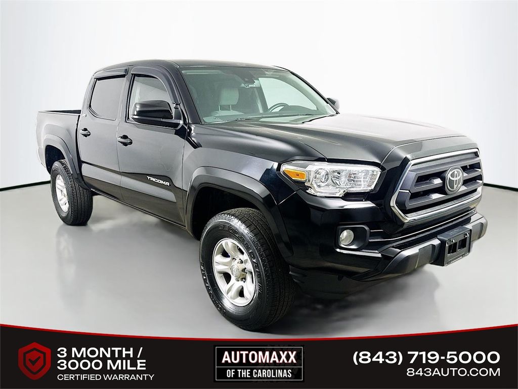Black 2023 Toyota Tacoma SR5 V6 Double Cab RWD Pickup Truck 4X2 6-Speed Automatic