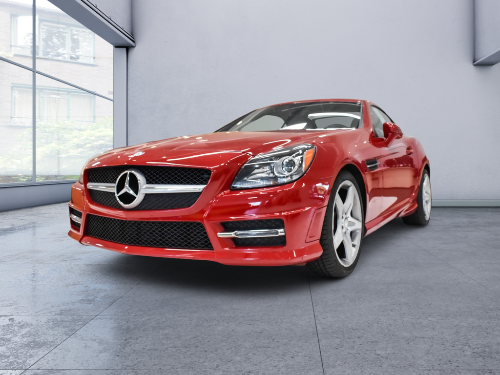 Mars Red 2014 Mercedes-Benz SLK Convertible Rear-Wheel Drive 7-Speed Automatic