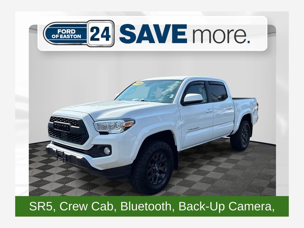 Super White 2020 Toyota Tacoma Pickup Truck Four-Wheel Drive 6-Speed Automatic