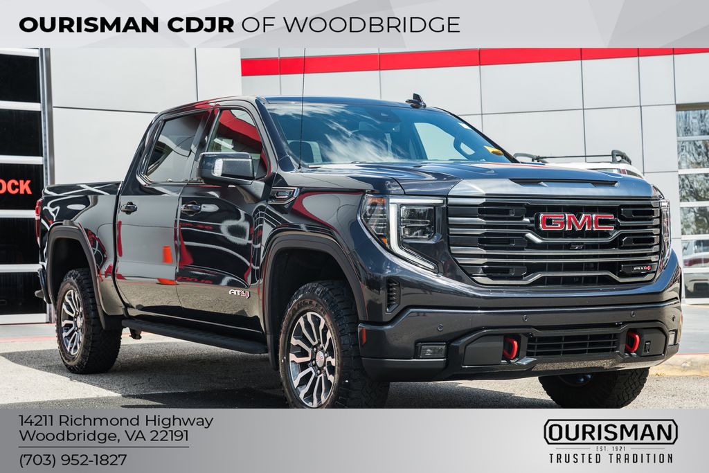 Titanium Rush Metallic 2022 GMC Sierra 1500 AT4 Crew Cab 4WD Pickup Truck Four-Wheel Drive Automatic