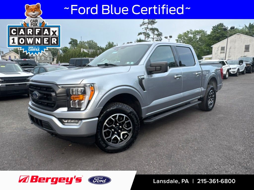 Silver Metallic 2023 Ford F-150 Pickup Truck Four-Wheel Drive 10-Speed Automatic