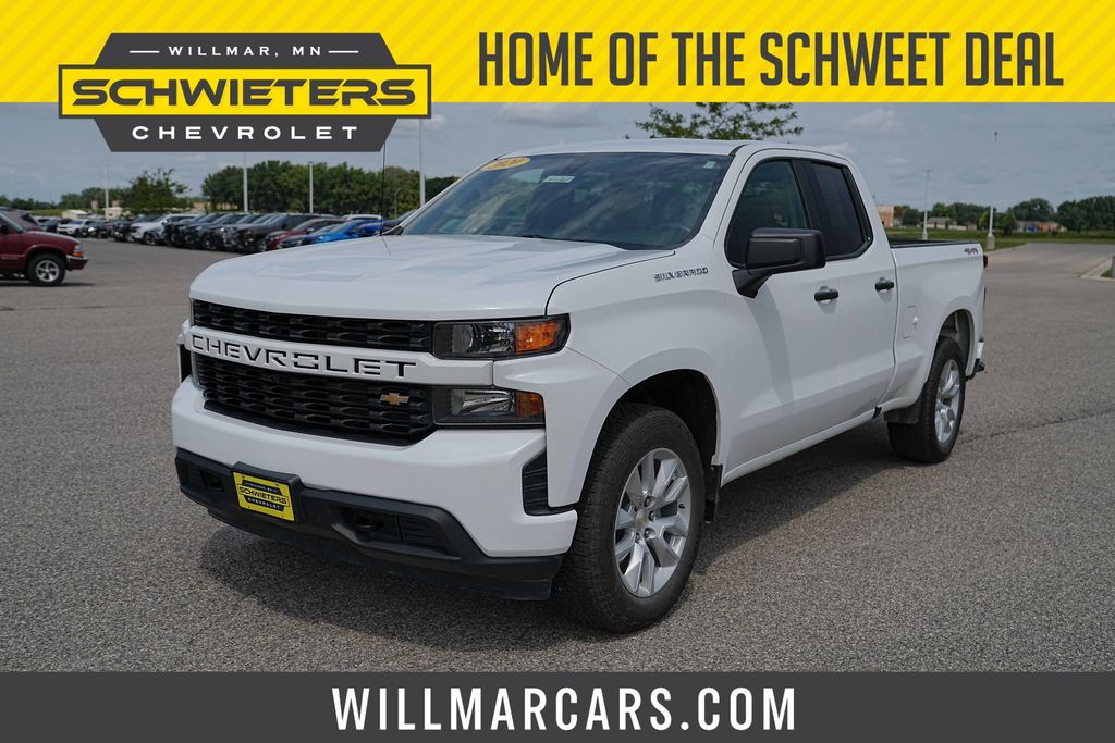 Summit White 2020 Chevrolet Silverado 1500 Pickup Truck Four-Wheel Drive 6-Speed Automatic Overdrive