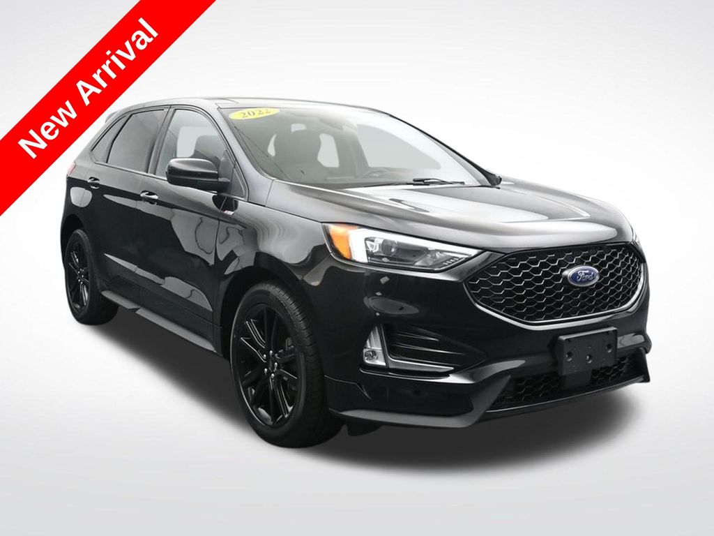 Black Metallic 2022 Ford Edge SUV / Crossover All-Wheel Drive 8-Speed Automatic