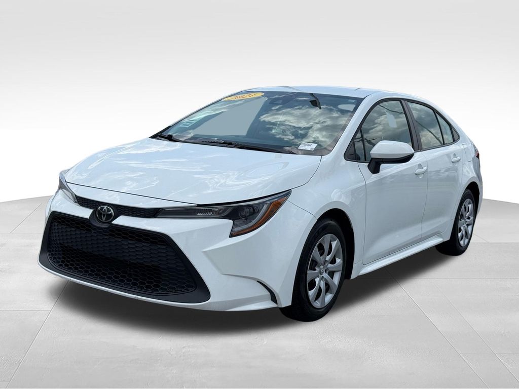 Super White 2021 Toyota Corolla Sedan Front-Wheel Drive Continuously Variable Transmission