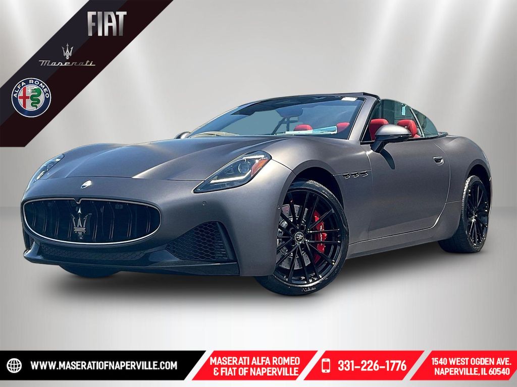 Black 2026 Maserati GranCabrio Convertible All-Wheel Drive 8-Speed Automatic