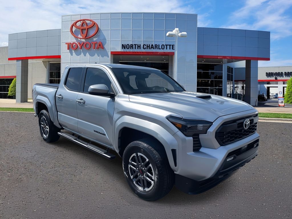 Celestial Silver Metallic 2025 Toyota Tacoma TRD Sport Double Cab 4WD Pickup Truck Four-Wheel Drive 8-Speed Automatic