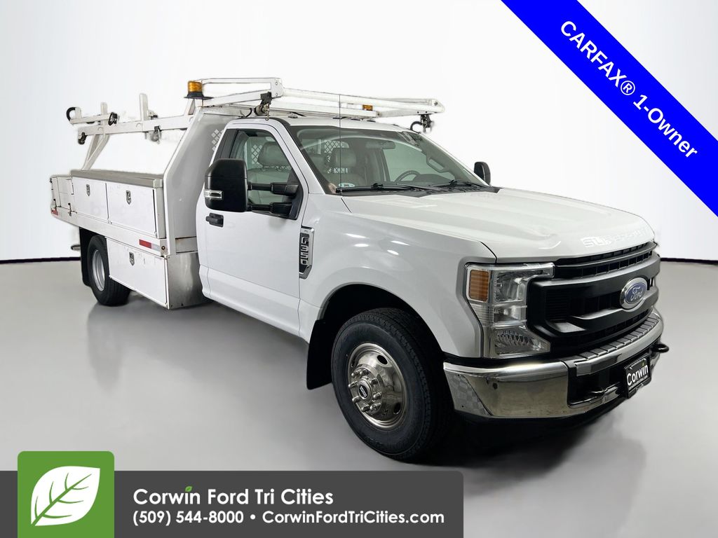 White 2020 Ford F-350 Super Duty Chassis Pickup Truck 4X2 Automatic