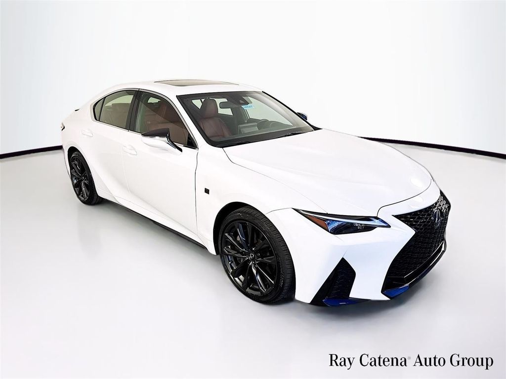 Ultra White 2024 Lexus IS Sedan All-Wheel Drive 6-Speed Automatic