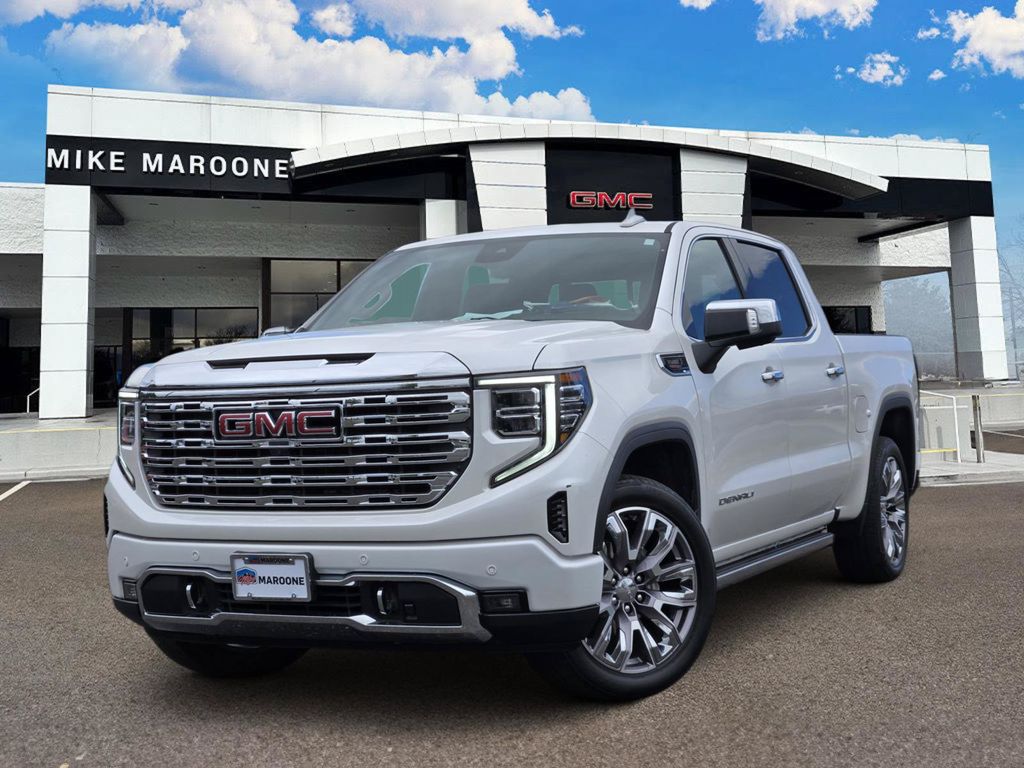 White Frost Tricoat 2023 GMC Sierra 1500 Pickup Truck Four-Wheel Drive Automatic