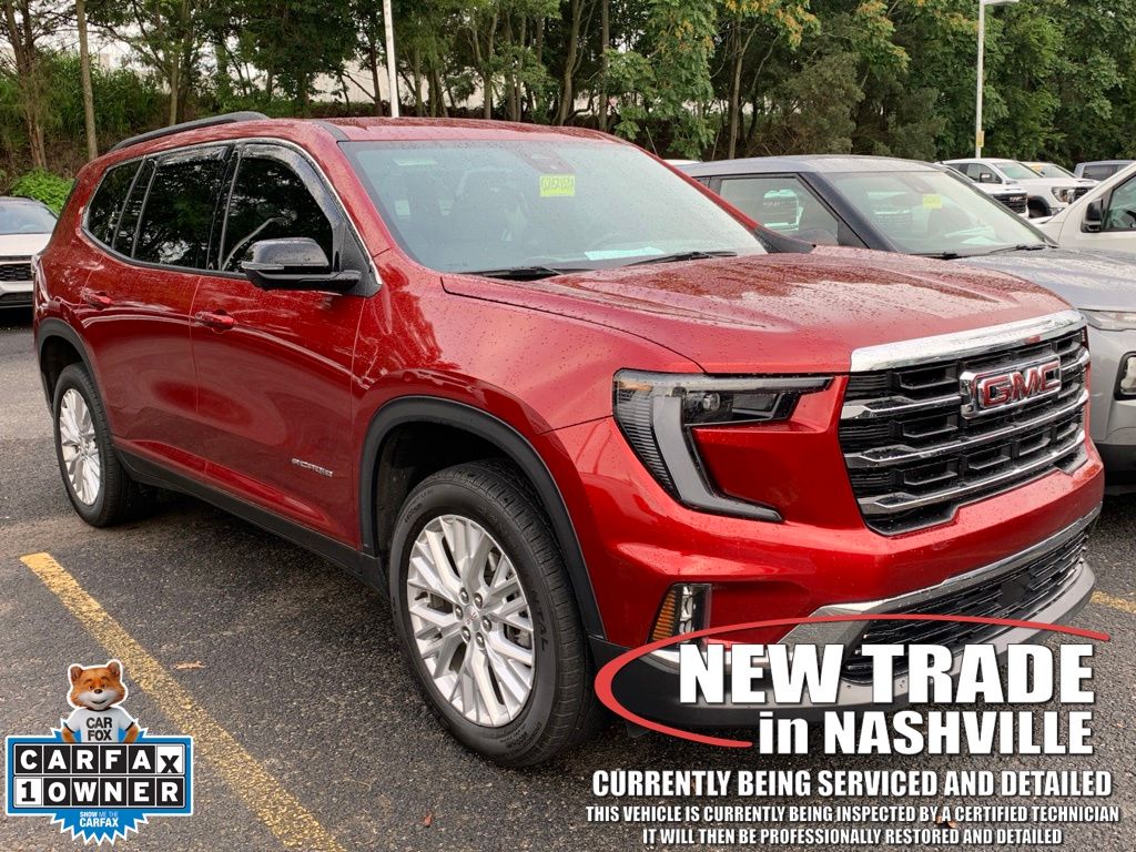 Volcanic Red Tintcoat 2024 GMC Acadia SUV / Crossover Front-Wheel Drive 8-Speed Automatic