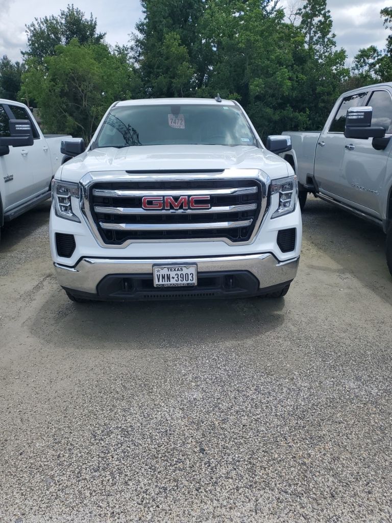 Summit White Gaz 2021 GMC Sierra 1500 SLE Crew Cab 4WD Pickup Truck Four-Wheel Drive Automatic