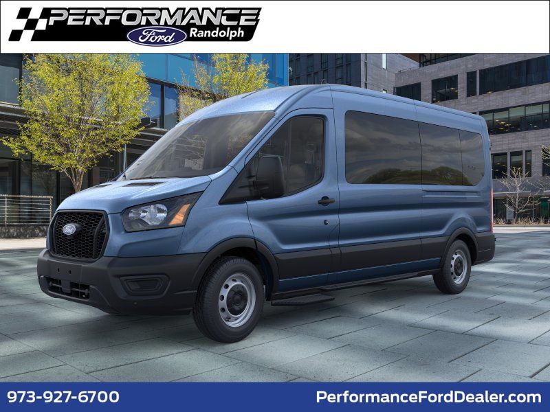 Blue Metallic 2026 Ford Transit Passenger Van Rear-Wheel Drive