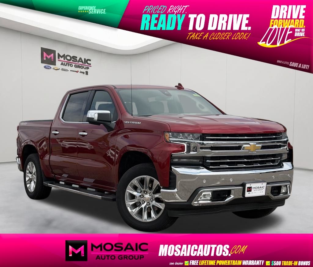 Cherry Red Tintcoat 2021 Chevrolet Silverado 1500 Pickup Truck Four-Wheel Drive 8-Speed Automatic