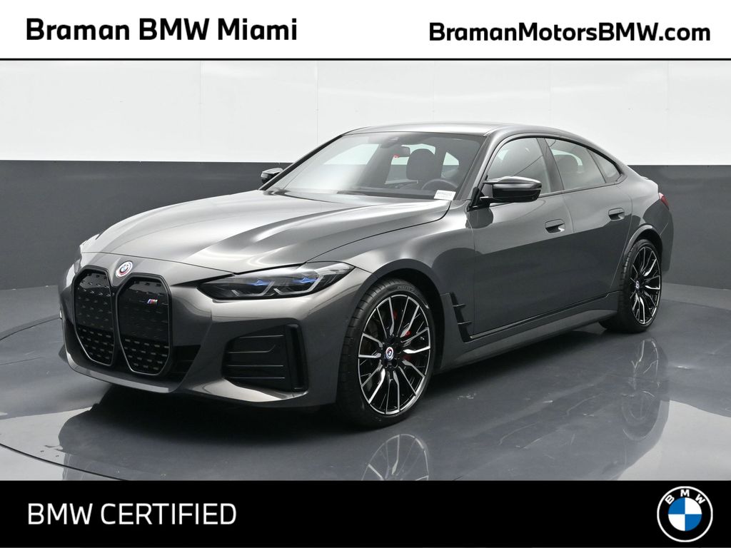 Individual Dravit Gray Metallic 2023 BMW i4 M50 Gran Coupe AWD Sedan All-Wheel Drive Automatic