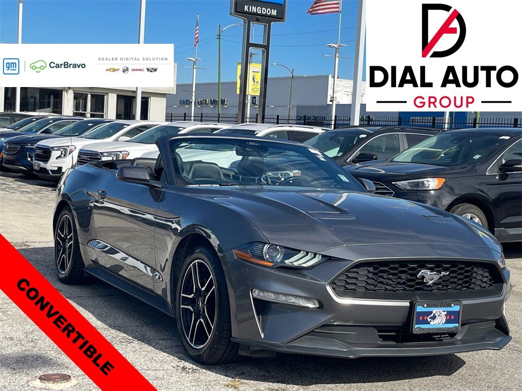 Gray Metallic 2022 Ford Mustang EcoBoost Premium Convertible RWD Convertible Rear-Wheel Drive Automatic