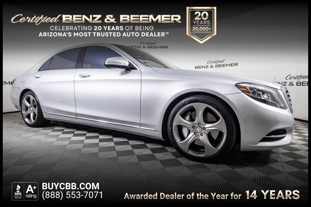 Iridium Silver Metallic 2015 Mercedes-Benz S-Class Sedan Rear-Wheel Drive 7-Speed Automatic