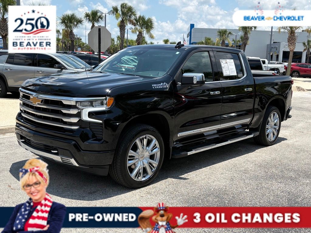 Black 2024 Chevrolet Silverado 1500 Pickup Truck Four-Wheel Drive Automatic