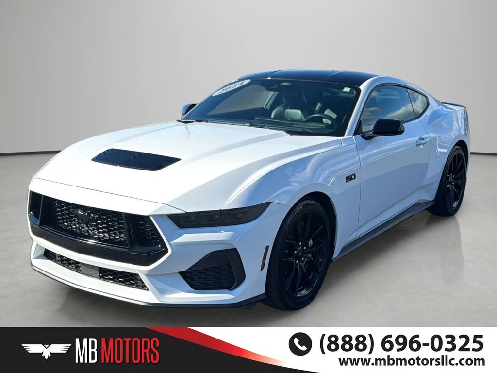 White 2024 Ford Mustang GT Premium Fastback RWD Coupe Rear-Wheel Drive 6-Speed Manual