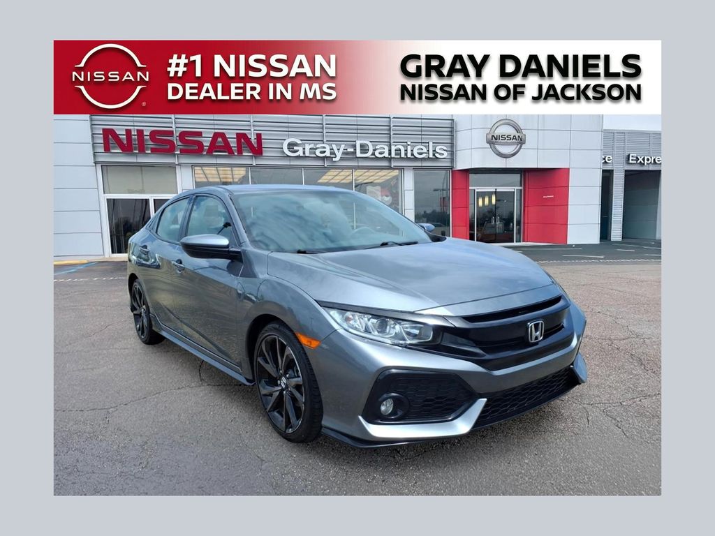 Polished Metal Metallic 2018 Honda Civic Hatchback Hatchback Front-Wheel Drive Continuously Variable Transmission