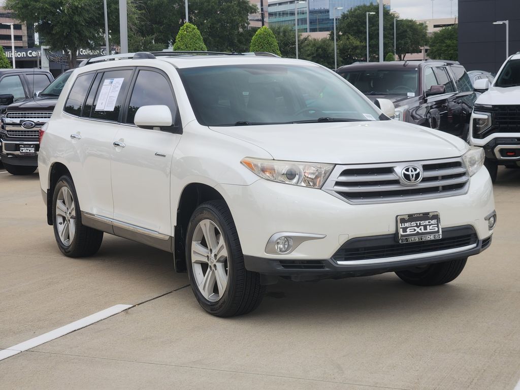 2012 Toyota Highlander Limited White at Emmons Autoplex