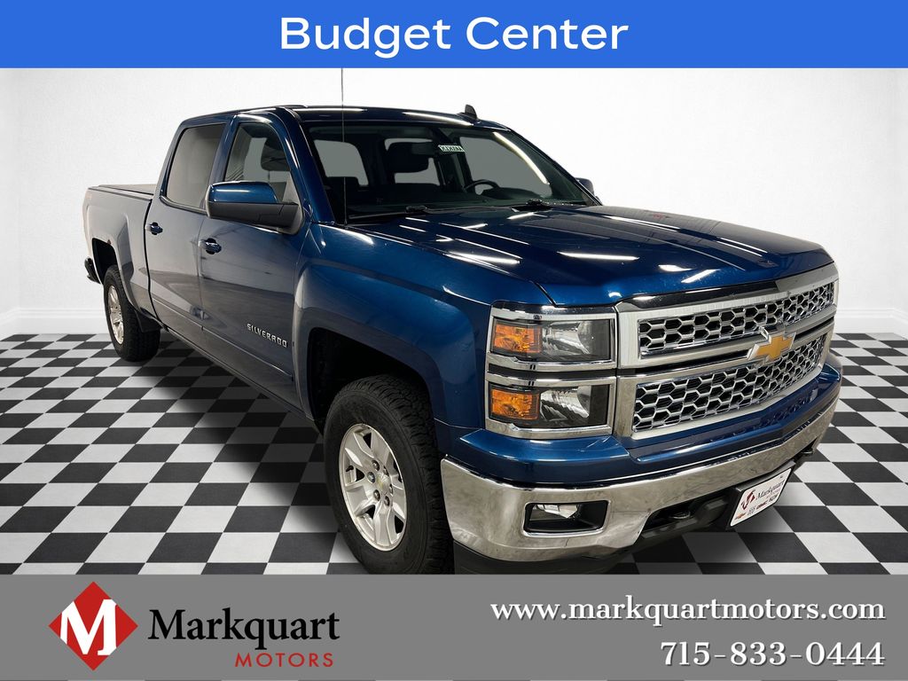 Deep Ocean Blue Metallic 2015 Chevrolet Silverado 1500 Pickup Truck Four-Wheel Drive 6-Speed Automatic Overdrive