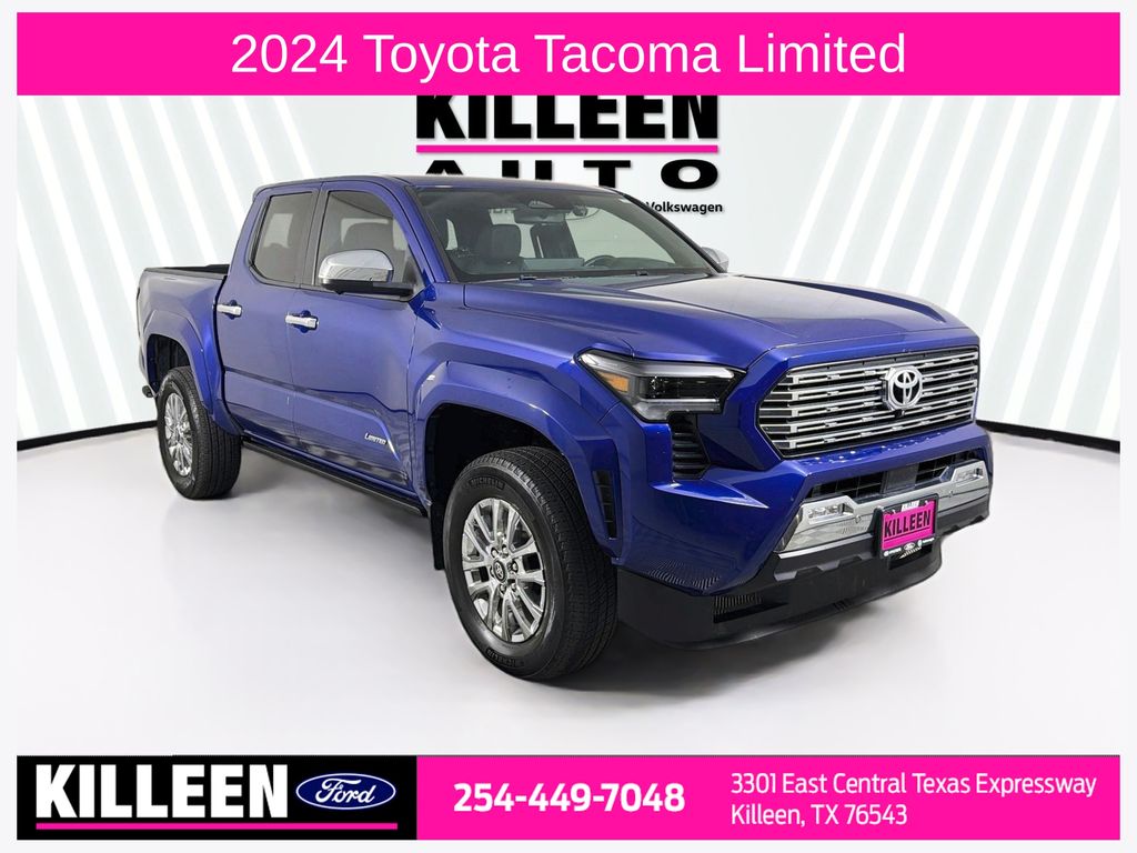 Blue Crush Metallic 2024 Toyota Tacoma Pickup Truck Four-Wheel Drive 8-Speed Automatic