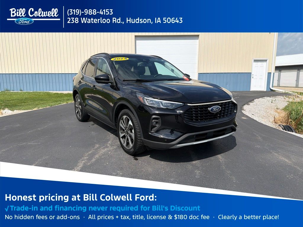 Agate Black Metallic 2024 Ford Escape SUV / Crossover All-Wheel Drive 8-Speed Automatic