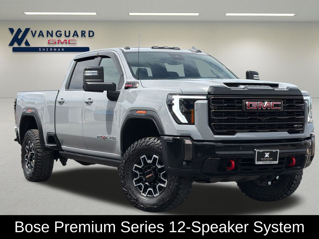 Thunderstorm Gray 2024 GMC Sierra 2500HD AT4X Crew Cab 4WD Pickup Truck Four-Wheel Drive Automatic