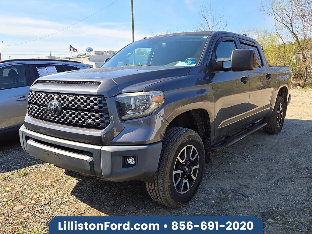 Magnetic Gray Metallic 2018 Toyota Tundra SR5 CrewMax 5.7L 4WD Pickup Truck Four-Wheel Drive 6-Speed Automatic Overdrive